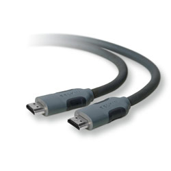 Belkin HDMI Cable - 1 x Type A HDMI - 1 x Type A HDMI - 12ft - Dark Gray