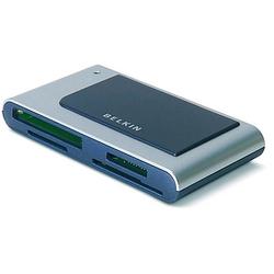 Belkin Hi-Speed USB 2.0 15-in-1 FlashCard Reader/Writer 15-in-1 - CompactFlash Type I, CompactFlash Type II, Microdrive, Secure Digital (SD) Card, MultiMediaCar