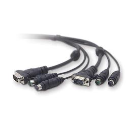 BELKIN COMPONENTS Belkin OmniView Universal KVM Cable Kit - 15ft - Black