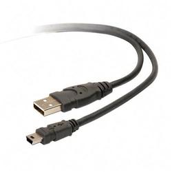 BELKIN COMPONENTS Belkin Pro Series USB 2.0 Cable - 1 x Type A - 1 x Mini Type B USB - 6ft - Gray