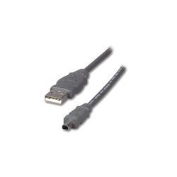 Belkin Pro Series USB Cable - 1 x Type A - 1 x Mini Type B USB - 10ft - Gray