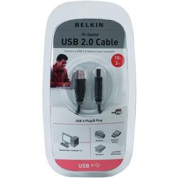 Belkin Pro Series USB Cable - 1 x Type A USB - 1 x Type B USB - 10ft - Gray