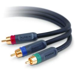 Belkin PureAV Blue Series Component Video Cable - 3 x RCA - 3 x RCA - 3ft