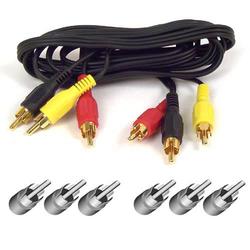 BELKIN COMPONENTS Belkin Stereo Dubbing Audio/Video Cable - 3 x RCA - 3 x RCA - 12ft