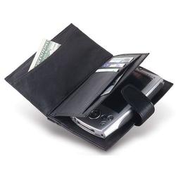 Belkin Universal Lambskin PDA Case - Book Fold - Leather - Black