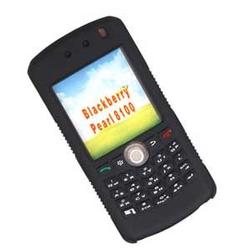 Wireless Emporium, Inc. Blackberry 8100 Pearl Silicone Protective Case (Black)
