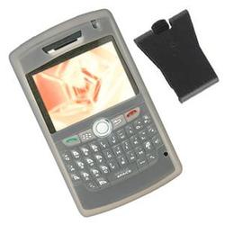 Wireless Emporium, Inc. Blackberry 8800 Silicone Case w/Clip (Smoke)