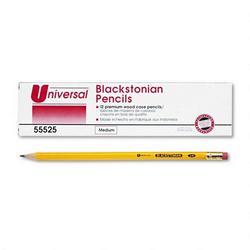 Universal Office Products Blackstonian Pencils, #2.5, Medium Firm Lead, Dozen (UNV55525)