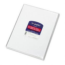 Geographics Blank Greeting Cards, 8-1/2x11, Half-Fold, White, 25 Cards & 25 Envelopes/Pack (GEO44545)