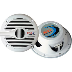 BOSS Audio Boss Audio MR60W 6 1/2 2-Way Coaxial Marine Speaker, White