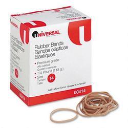 Universal Office Products Boxed Rubber Bands, Size 14, Approximately 590, 1/4-lb. Box (UNV00414)