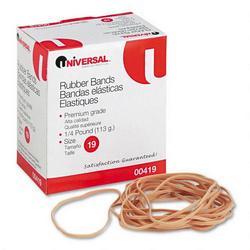 Universal Office Products Boxed Rubber Bands, Size 19, Approximately 355, 1/4-lb. Box (UNV00419)