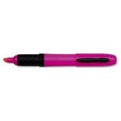 Bic Corporation Brite Liner Grip XL™ Highlighter, Chisel Tip, Fluorescent Pink (BICBLMG11PK)
