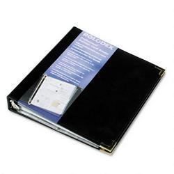 Eldon Office Products Business Card Binder, 200-Card Capacity, A-Z Tabs, 11-1/2 x 10-3/8, Black (ROL66451)