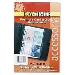 Daytimer/Acco Brands Inc. Business Card Holders for Desk Size Looseleaf Planners, 5-1/2 x 8-1/2, 5/Pack (DTM87225)