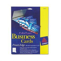 Avery-Dennison Business Cards,F/ Color Laser Printer,160/Pack,2 x3-1/2 ,White (AVE05881)