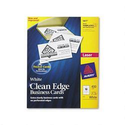 Avery-Dennison Business Cards, F/Laser Printer, 200/Pack, 3-1/2 x2 , White (AVE05877)