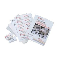 Maco Tag & Label Business Cards, Laser/Inkjet, 3-1/2 x2 , White, 25 Sheets (MACML8550)