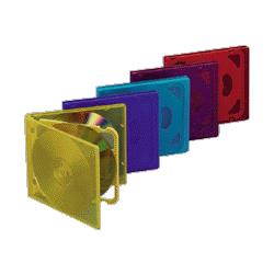 Compucessory CD/DVD Storage Holders, 2 Capacity, Assorted Colors (CCS55310)