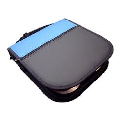 Compucessory CD/DVD Wallet, Sleeves Incl, 11-1/2 x2 x11-1/2 , Blue/Black (CCS26337)