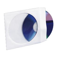 Compucessory CD/DVD Window Envelopes, 5 x5 , 100 EA/BX, White (CCS26500)