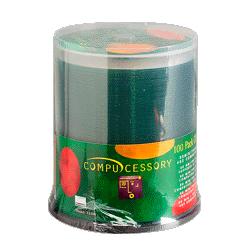 Compucessory CD-R, Spindle, Branded, 80 Min/700MB, 48X, 100 Pack (CCS72100)