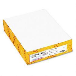 Neenah Paper CLASSIC CREST® Paper, Avon Brilliant White, 8-1/2 x 11, 24-lb., 500 Sheets/Ream (NEE01338)