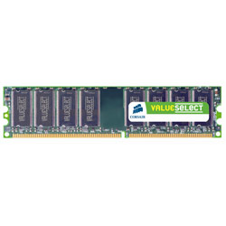Corsair CORSAIR Value Select 1GB PC2700 333MHz 184-pin DDR Desktop Memory