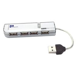 CP TECHNOLOGIES CP TECH i-Series 4-port USB 2.0 Mini Hub - 4 x 4-pin Type A - USB 2.0 Downstream, 1 x 4-pin Type A - USB 2.0 Upstream - External