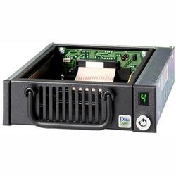 CRU Data Express 100 Removable Hard Drive Enclosure - Storage Enclosure - 1 x 3.5 - 1/3H Internal Hot-swappable - Black (6106-0100-0500)