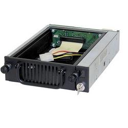 CRU Data Express 200 SCSI Frame - Storage Bay Adapter - 1 x 3.5 - 1/3H Front Accessible - Black (6178-1420-0000)