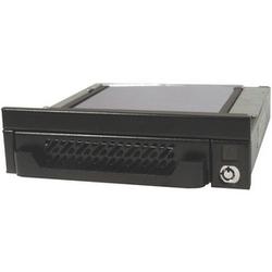 CRU Data Express 75 Removable Hard Drive Enclosure - Storage Enclosure - 1 x 3.5 - 1/3H Internal Hot-swappable - Black (6056-1000-0500)