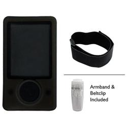 CTA Digital Black skin case with armband for Zune