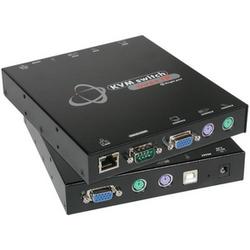 CABLES TO GO Cables To Go 1-Port KVM over IP Switch - 1 x 1, x 1 - 1 x mini-DIN (PS/2) Mouse, 1 x mini-DIN (PS/2) Keyboard, 1 x HD-15 Monitor - Rack-mountable