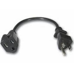 CABLES TO GO Cables To Go 3ft Outlet Saver Power Extension Cord - - 3ft - Black