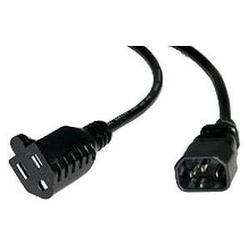 CABLES TO GO Cables To Go 6ft Monitor Power Adapter Cable - - 6ft - Black