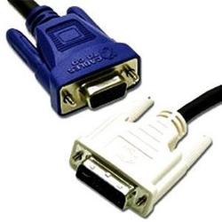 CABLES TO GO Cables To Go Analog Video Cable - 1 x DVI-A - 1 x HD-15 - 16.4ft - Black