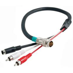 CABLES TO GO Cables To Go RapidRun Break-Away Pigtail Video/Audio Cable - 1.5ft - Black