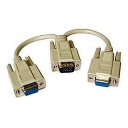 CABLES TO GO Cables To Go SVGA Y-cable - 1 x HD-15 - 2 x HD-15 - 8 - Beige