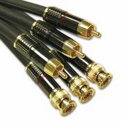 CABLES TO GO Cables To Go SonicWave Component Video Cable - 3 x BNC - 3 x RCA - 12ft - Charcoal