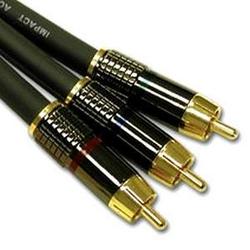 CABLES TO GO Cables To Go SonicWave Component Video Cable - 3 x RCA - 3 x RCA - 100ft - Charcoal