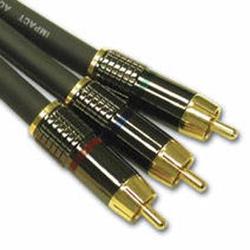 CABLES TO GO Cables To Go SonicWave Video Cable - 3 x RCA Video - 3 x RCA Video - 50ft - Charcoal