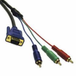 CABLES TO GO Cables To Go Ultima HDTV Video Cable - 1 x HD-15 - 3 x RCA - 25ft - Charcoal