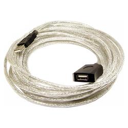 CABLES UNLIMITED Cables Unlimited 16ft 16ft USB 2.0 A to A Male to Female Active Extension Cable - 1 x Type A USB - 1 x Type A USB - 16ft - Beige