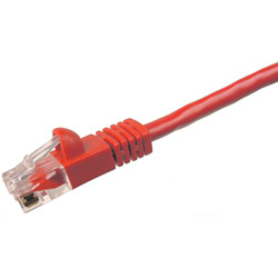 CABLES UNLIMITED Cables Unlimited 25ft Red Cat5e Snagless Patch Cable - 1 x RJ-45 - 1 x RJ-45 - 25ft - Red
