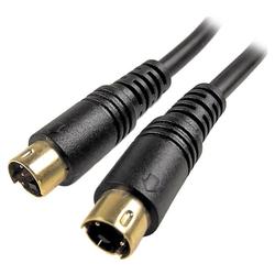 CABLES UNLIMITED Cables Unlimited 25ft S-Video SVHS Male to Male 4Pin Cable - 1 x mini-DIN S-Video - 1 x mini-DIN S-Video - 25ft - Black