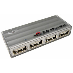 CABLES UNLIMITED Cables Unlimited 4-Port USB 2.0 Hub - 4 x USB 2.0 - USB Downstream - External - Retail