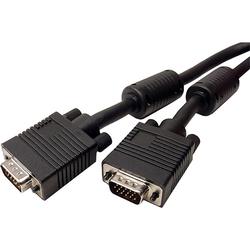CABLES UNLIMITED Cables Unlimited 6ft SVGA Cable Male to Male - 1 x HD-15 - 1 x HD-15 - 3ft - Black