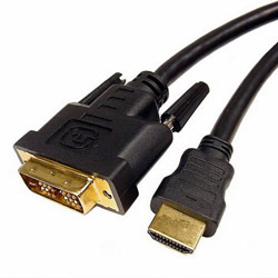CABLES UNLIMITED Cables Unlimited HDMI to DVI-D Single Link Video Cable - 10ft - 1 x Type A, 1 x DVI-D (Digital) - Video Cable - Black
