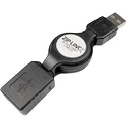 CABLES UNLIMITED Cables Unlimited Ziplinq Retractable USB 2.0 Extension Cable - 1 x Type A USB - 1 x Type A USB - 4ft